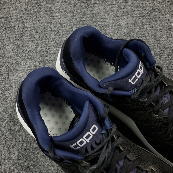 Topo Phantom 2 Womens 9.5 Running Shoes Athletic Sneakers Black Midnight - Picture 8 of 12